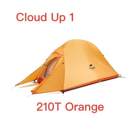 Naturehike Cloud Up Serie 123 Upgraded Camping Tent Waterproof Outdoor Hiking Tent 20D 210T Nylon Backpacking Tent With Free Mat