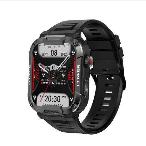 2023 Men Smart Watch 1.85'' 400mAh Bluetooth Call Health Monitor Swim Waterproof Sport Smartwatch for IOS Android Phone Outdoor