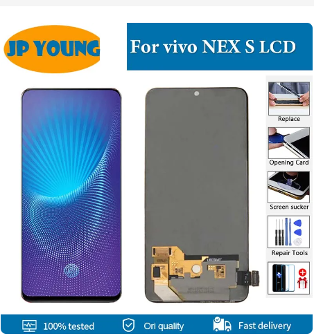 Super AMOLED 6.59" Display For vivo NEX S LCD Display Touch Screen Digitizer Assembly For Vivo NEX S 1805 LCD Screen Repalcement