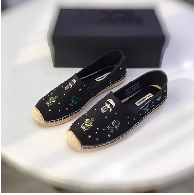 Foreign trade original single genuine leather fisherman's shoes women's cartoon age-reducing slip-on casual shoes shallow mouth all-match canvas flat women's shoes