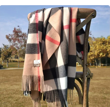 190*70cm Winter Women's Scarf Luxury Brand Classic Lattice Soft Foulard Female Cashmere Scarves Shawl Pashmina Shawls And Wraps