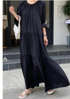 New 2023 Fashion Party Dress Elegant Dress Summer Round Neck Comfortable Commuting Wardrobe Elegant Pretty Dresses for Women