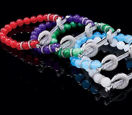 2022 New Trendy Natural Stone Beaded Bracelet for Women Cubic Zircon Arabia Fashion Jewelry Accessories 015878