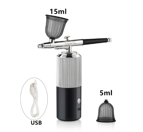 Oxygen Injector Mini Air Compressor Kit Air-Brush Paint Spray Gun Airbrush For Nail Art Tattoo Craft Cake Nano Fog Mist Sprayer