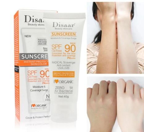 Disaar SPF 90 Facial Body Sunscreen Whitening Sun Cream Sunblock Skin Protective Cream Anti-Aging Oil-control Moisturizing