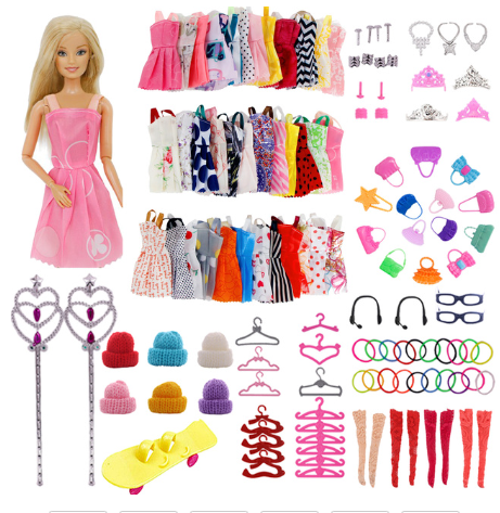 Barbies Doll Clothes Evening Dress&Accessories Suitable For 11.5inch Barbies Doll Cocktail Daily Casual Clothing Accessories