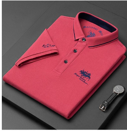 2023 New Embroidered Polo Shirt Men's High-end Luxury Top Summer Casual Lapel Short Sleeve T-shirt Korean Fashion Men's