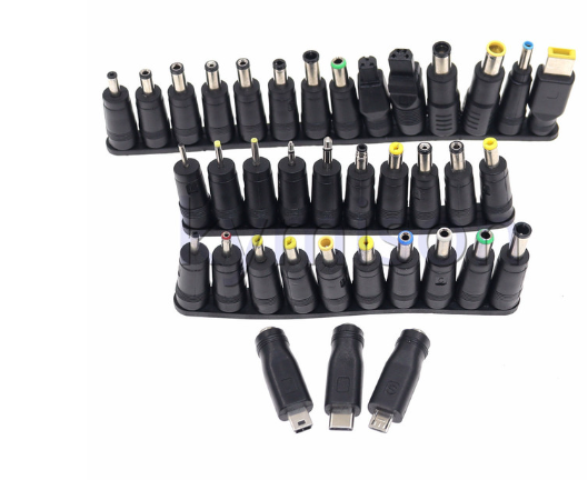 37PCS/set Universal DC AC Power Adapter Tips Connector Kits for Lenovo Thinkpad Laptop Power Supply 5.5mmx2.5mm Plug Jack Sets