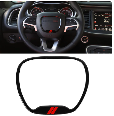 Car Interior Accessories For Dodge Challenger Charger Jeeps Grand Cherokee SRT8 2015-2020 Steering Wheel Central Ring Trim Cover