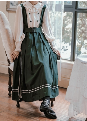 French retro light dress simple cla system long skirt female autumn and winter college style literature and art court style dress fairy