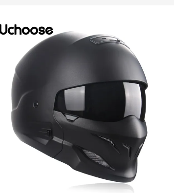 2023 Multi-purpose Combination Helmet Retro Helmet Motorcycle Cascos Moto Locomotive Personality Half Predator Helmet