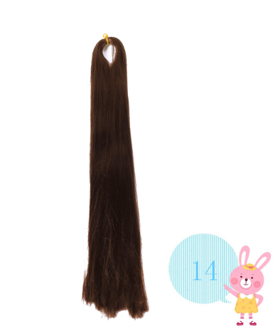 Allaosify Bjd Doll 80cm Hair Row Milk Silk Anti-Mohair Wig Fake Hand Hook Transplant Material