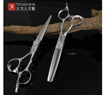 TITAN professional hairdresser barber tools salon hair cutting thinning shears set of 6.0 7 inch hair scissors