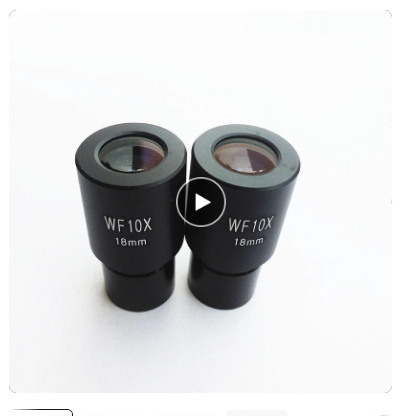 2 PCS WF10X Widefield Eyepiece Biological Microscope Optical Lens Eyepiece Wide Angle 23.2mm Mounting Size