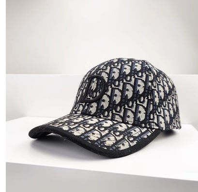 Hat men's spring new D letter embroidery duck tongue Korean version casual all-match fashion shopping sunshade baseball cap women