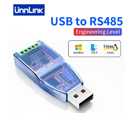 Unnlink Industrial USB to RS485 RS422 RS232 CH340 Converter Adapter TVS Protection For Computer PLC