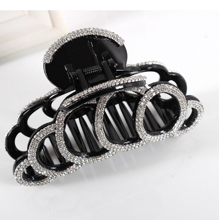 Hair Clips Claw Jaw Large Claws Retro Crystal Clip Side French Decorative Fancy Big Plastic Octopus Crab Ponytail Comb Women