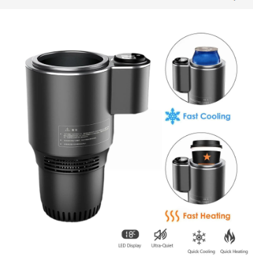 Smart 2 In 1 Car Cup Cooler Warmer For Outdoor Travelling Portable Mini Auto Refrigerator 12V Cooling Heating Cup Drinks Ho H8F1