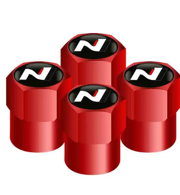 4Pcs Car Wheel Tire Valve Caps Air Stem For Hyundai N i20 i30 Sonata Tucson Azera Elantra Veloster Kona Santa Auto Accessories