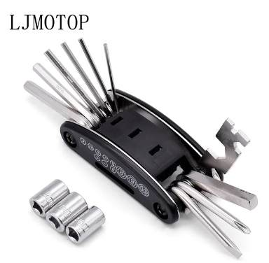 Multifunction Motorcycle Repairing Tools 15 In 1 Folding Wrench Screwdriver For Honda Hornet 250 CB 599 600 cb400 CB919 NC700S