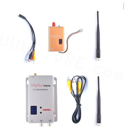 5000mW 5W Miniature FPV Video Sender 1.2G 1200Mhz Audio Video Wireless Transmitter and Receiver 30km LOS Long Distance