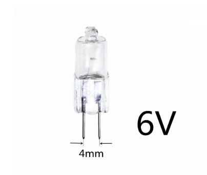 5PCS Microscope light bulb G4 6V 20W G4 6V 35W Instrument light G4 6V 10W 6V G4 15W G4 6V 30W G4 25W 6V G4 6V halogen bulb G4 6V