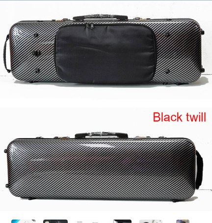Fastshipping 4/4 3/4 Violin Case Super light Carbon fiber Square Box high quality Violin Box Violin Square Case With hygrometer