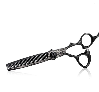 6 Inch Black Hairdresser Barber Hairdressing Damascus Japan Steel Hair Cutting Thinning Scissors