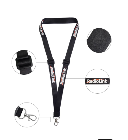 Radiolink Universal Adjustable Length Strap Lanyard for Remote Controller Neck Sling Belt RC transmitter Hook Mount