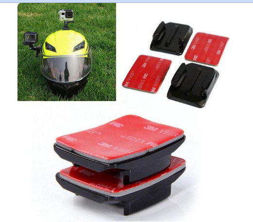 Flat Curved Base Mount Set 3M VHB Adhesive sticker stand Camera 4 3 2 1 Replacement Mounting Helmet Base Accessories