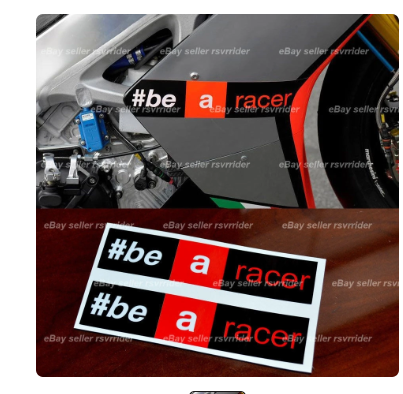 For x2 aprilia racing " be a racer decal sticker fits all rsv4 and other models