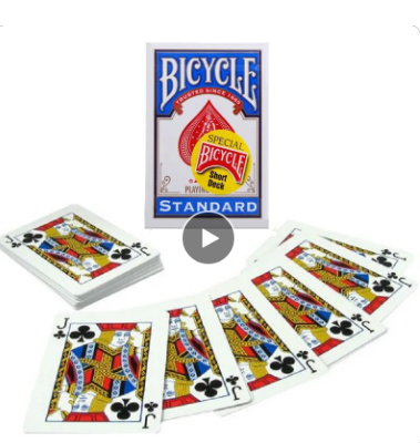 1pcs Bicycle Svengali Deck Short Deck Magic Cards Atom Playing Card Poker Close Up Street Magic Tricks for Professional Magician