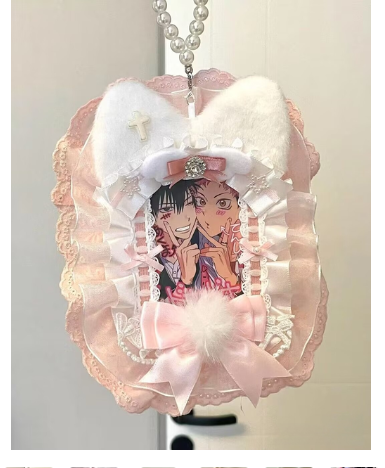 Kpop Cards Protectors Simulated Diamond Photocard Holder Photocards Sleeve Shiny Korean Idol Handmade Lace Collectible Book