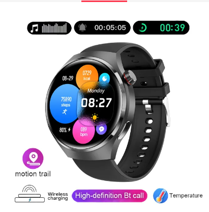 New GPS Smart Watch Men For Huawei GT4 Pro 360*360 HD Screen Heart rate Bluetooth Call NFC IP68Waterproof Blood Sugar Smartwatch