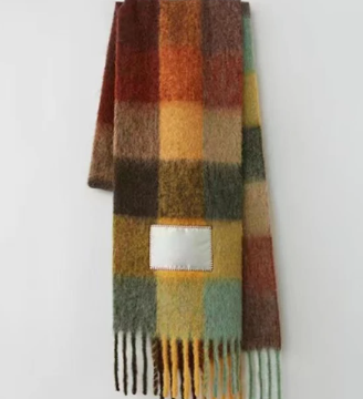 New Fashion Winter Scarf Women Thicken Warm Plaid Wraps Luxury Scarf Female Designer Brand Men Large Shawl Long Tassel