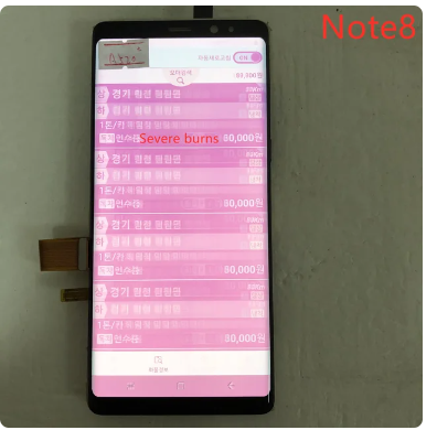 Original AMOLED with frame for Samsung Galaxy NOTE 8 LCD N950U N950F display touch screen assembly with Black dots or with Line