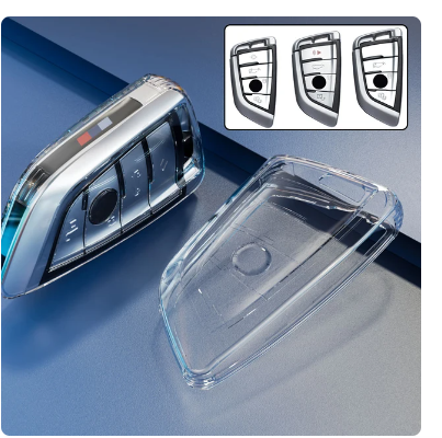 TPU Transparent Car Key Case Cover Holder Shell For BMW G20 G30 X1 G05 X6 Key Shell Protector Remote Key Fob Case Cover