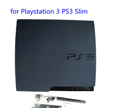 Black Complete Housing Shell Case 120G 160G 250G Replacement for PS3 Slim 2000 20XX 2500 Console Faceplate Cover