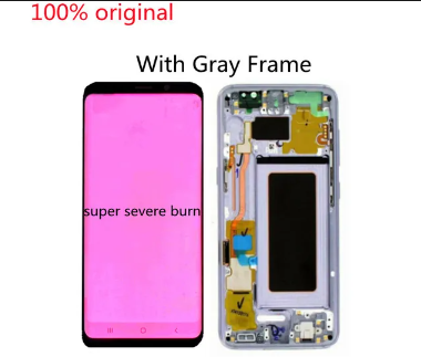 Super Amoled Original For Samsung Galaxy S8 LCD With Frame S8 G950F G950U Display Touch Screen Digitizer