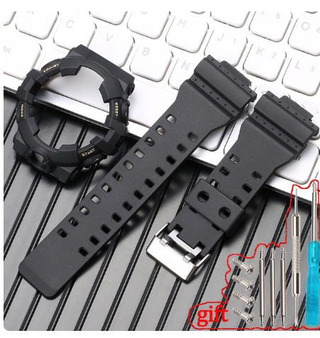 Resin Strap With Case Suitable for Casio G-shock GA-700 GA-710 GA-735 Men's Camo Band Watch Accessories Wristband Frame Bezel