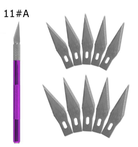 1 Knife Handle with 10 Blade Replacement 1#Mobile Phone PCB DIY Repair Hand Tools