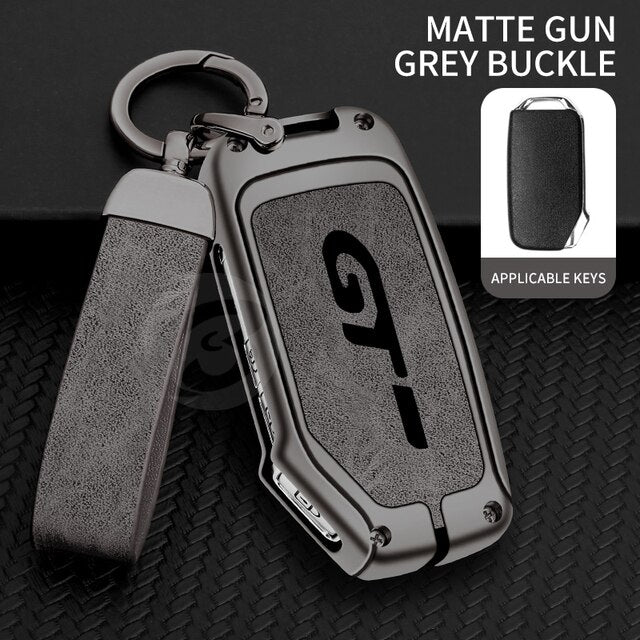 Car Remote Control Key Cover Case Holder Shell Fob Protector for Kia GT Custom Logo Keychain Buckle Accessories Car-Styling