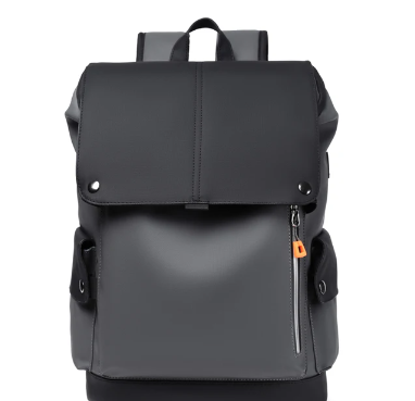 High Quality PU Leather Waterproof Men's Laptop Backpack Large Computer Backpack for Business Urban Man Backpack USB Charging