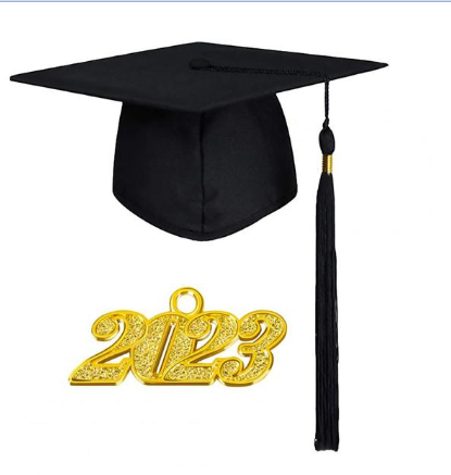 Graduation Bachelor Hat Memorable 2023 Year Tassel Pendant Flat Top Doctorial Hat Ceremony Cap Graduation Student