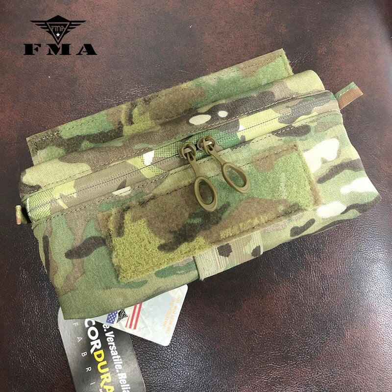 FMA FERRO Mini Hanging Pouches Multicam Tactical Hunting Chest Pouch Expanded Waist Attached Pouches