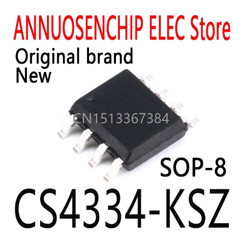 10PCS/Lot New and Original CS4334K CS4334 SOP-8 CS4334-KSZ