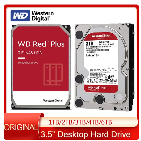 Original Western Digital WD Red 4TB NAS Internal Hard Drive 5400 RPM Class SATA 6 GB/S 1TB 2TB 3TB 6TB HDD HD Harddisk