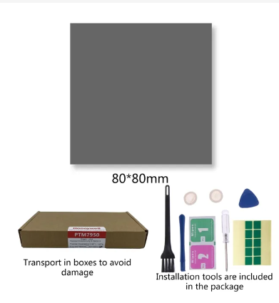 Thermal Conductive 8.5W Pad -Honeywell PTM7950 Phase Change Silicone Pad Sheet Laptop CPU GPU Silicone Grease Pad