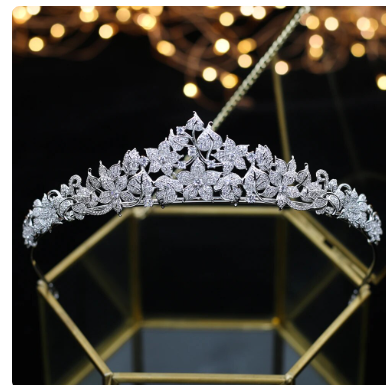 ASNORA full crown paved with cubic zirconia Crown CZ Bride Tiaras Classic headband accessories for hair wedding Chorusa Bride