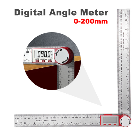 High Precision Digital Angle Finder Multi-Purpose Measuring Ruler Gauge Meter Metric Imperial Goniometer Inclinometer Protractor